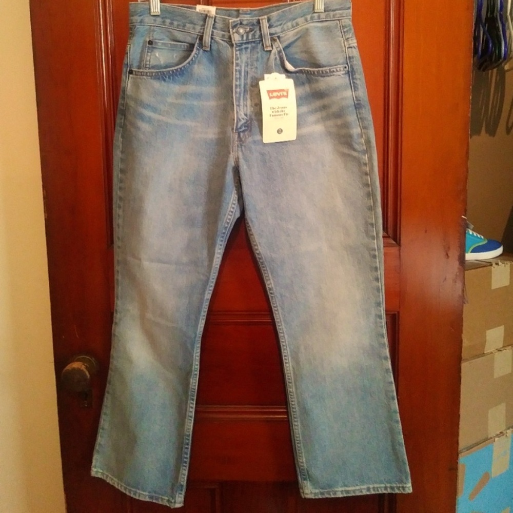 NWT Levi's 517 Orange Tab Bootcut Cropped